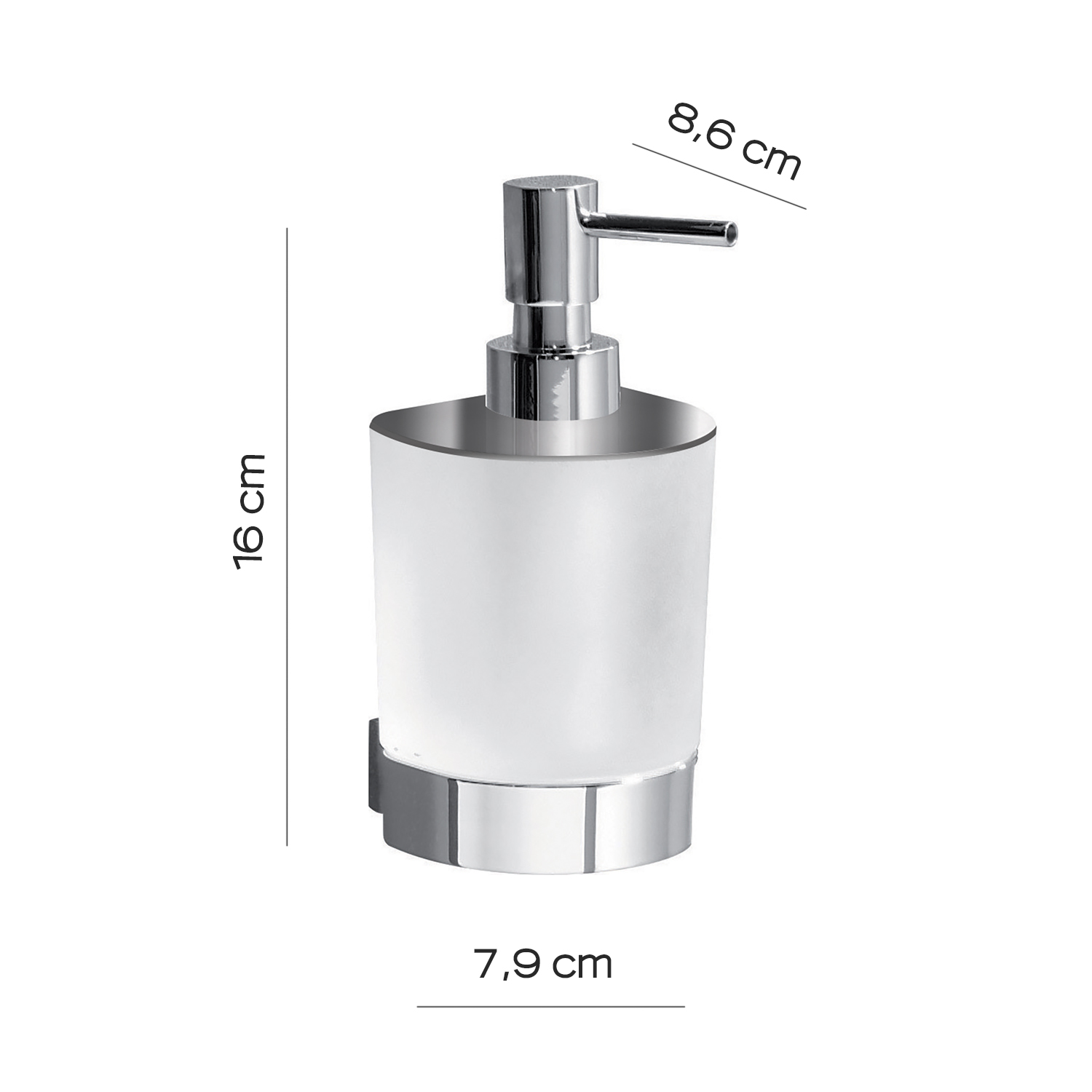Kent soap dispenser chromed Gedy
