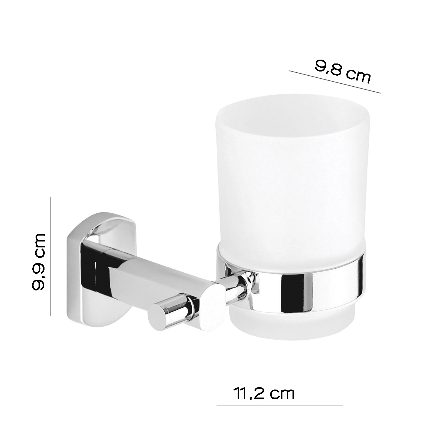 Gedy il giglio porte-brosse wc chrome