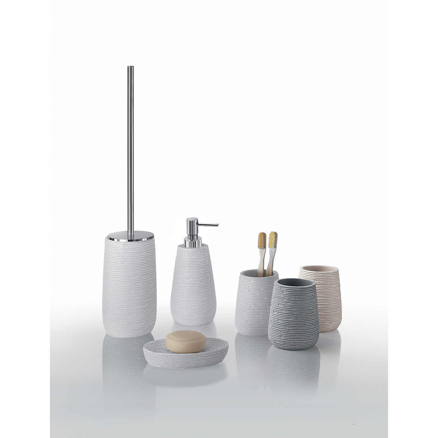 Dispenser sapone serie g-gemini Gedy bianco