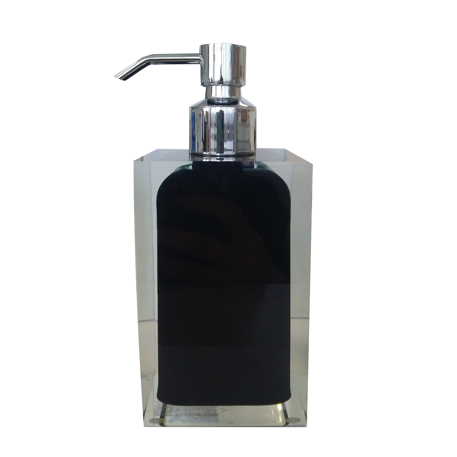 Rainbow soap dispenser black Gedy