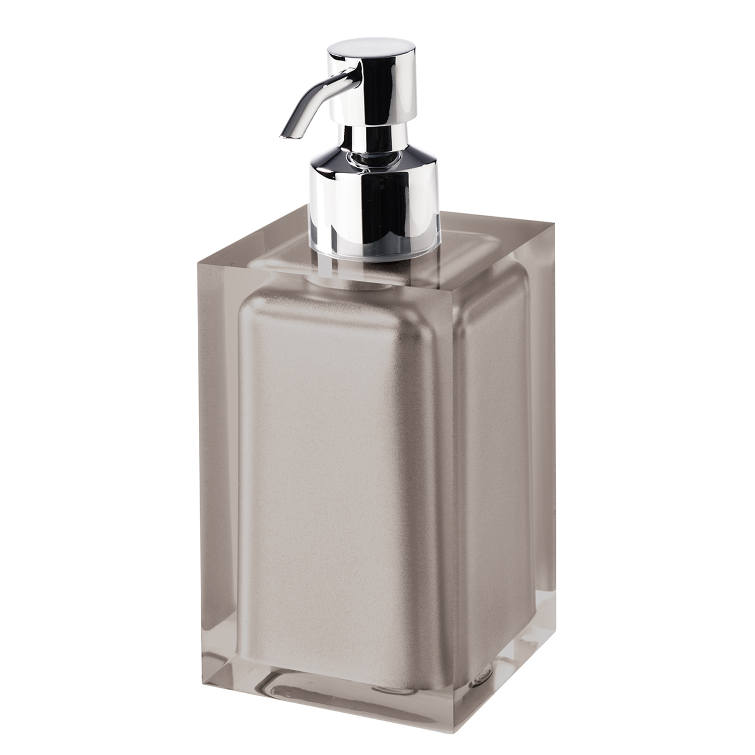 Distributeur De Savon Liquide Bélier Gris - Design Pierre - Résine Thermoplastique - Gedy Aries