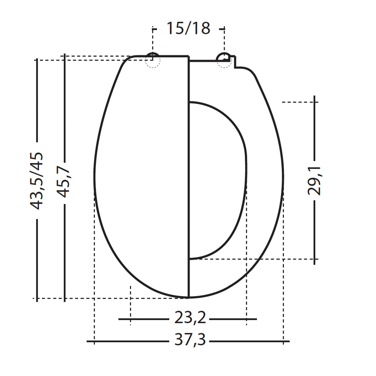 Diamante toilet seat universal white Gedy