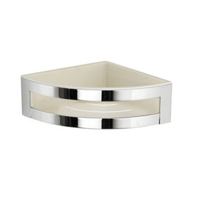 Zante portaoggetti doccia angolare bianco/cromato