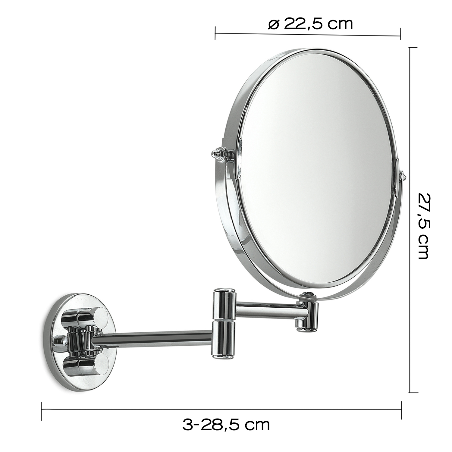 Gedy Specchio Da Bagno 2550 – Modello 25500000000 – 76 X 64 Cm