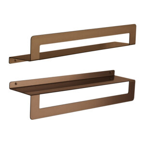 Cleo portaoggetti per doccia  e mensola portasciugamani oro rosa