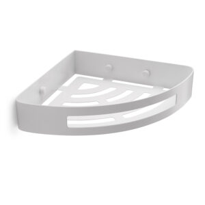 Nerva portaoggetti doccia angolare bianco matt