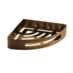 Nerva portaoggetti doccia angolare oro rosa