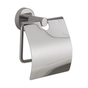 Project toilet paper holder with cover polished