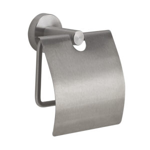 Project toilet paper holder with cover brushed