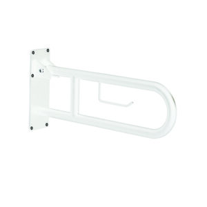 Snug folding safety handle with paper holder white