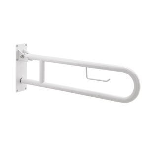 Snug folding safety handle with paper holder white
