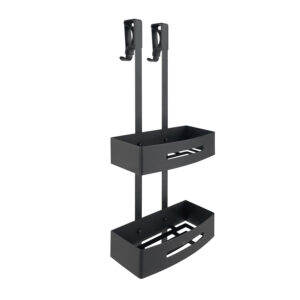 Poseidon portaoggetti doccia appendibile nero matt