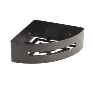 Poseidon portaoggetti doccia angolare nero matt