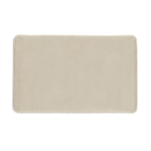 Fuzzy bath rug 50x80 light turtledove grey