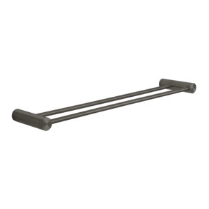 Ande double towel holder 60 cm gun metal