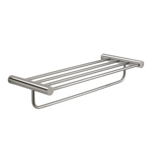 Ande double shelf for towels chromed