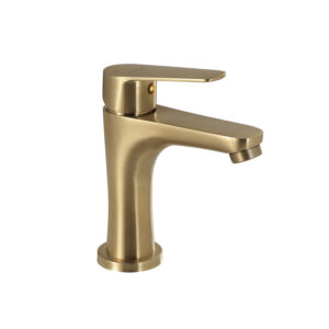 Como miscelatore lavabo basso oro matt