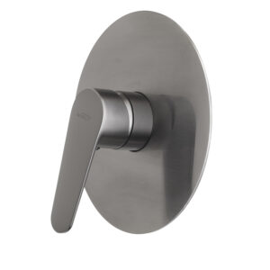 Como mezclador empotrado de ducha gun metal