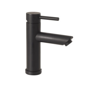 Garda mezclador bajo lavabo negro mate