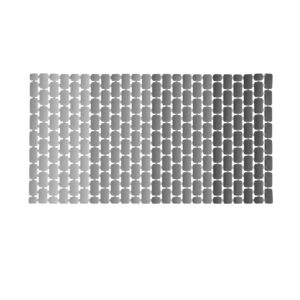 Nuance rutschsichere matte für dusche 73x40 grau degradé