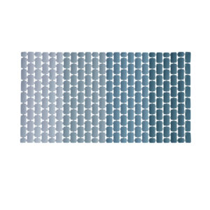 Nuance rutschsichere matte für dusche 73x40 hellblau degradé