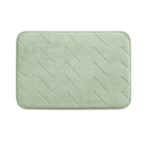 Mousse tapis de bain memoire de forme 40x60 verte
