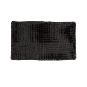 Waffle tappeto bagno 70x50 nero