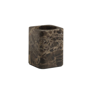 Matilde toothbrush holder dark emperador