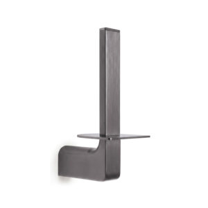 Pirenei portarotolo di riserva gun metal (trattamento pvd)