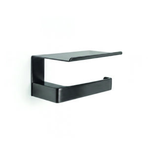 Pirenei portarollos con tapa gun metal (tratamiento pvd)