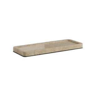 Silvy trinket tray travertino
