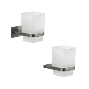 Zermatt toothbrush holder gun metal