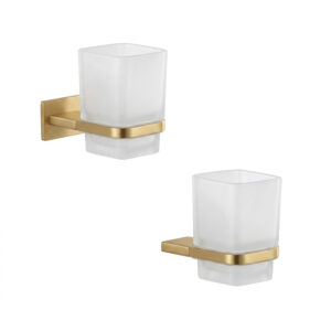 Zermatt toothbrush holder matt gold