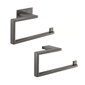 Zermatt anneau porte serviette gun metal